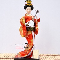 Figurine de Geisha de style japonais faite à la main, écologique, de 12 pouces, avec kimono, ornement en résine, décoration pour la maison, restaurant, Noël, cadeau