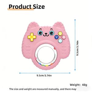 Mordedor de Silicona de Grado Alimenticio para Bebés, Libre de BPA, Juguete para Masticar Seguro y Aliviar el Dolor de Dentición - Product Image 4