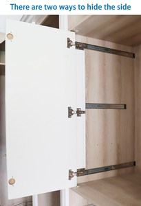 Placard caché porte tournante pliante piste armoire porte côté télescopique installé insert invisible matériel coulissant - Product Image 4