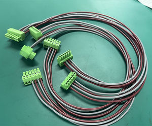 线束1015 # 22AWG 5.08毫米间距2p可插拔端子块电线和电缆组件制造商线束 - Product Image 2