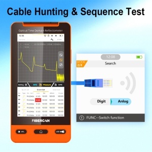 Đa chức năng OTDR 36dB 1310nm 1550nm thời gian quang học miền <span class=keywords><strong>reflectometer</strong></span> 4G mạng cáp Tester - Product Image 2