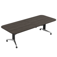 Table de conférence et de salle à manger rectangulaire moderne en bois massif, réglable, pliable, écologique, 10 places, usage commercial, multifonctionnelle