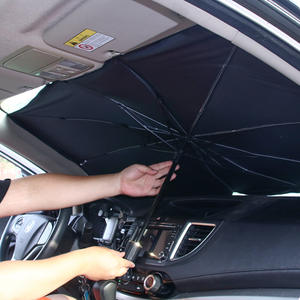 ร่มกันแดดแบบพับสามตอนสำหรับรถยนต์ ป้องกันความร้อนและรังสียูวี สำหรับรถยนต์รุ่น OLIVER โครงเหล็กเสริมความแข็งแรง - Product Image 1