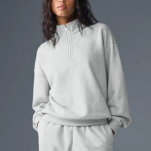 Sweat-shirt tendance uni, confortable et respirant, coupe classique, col rond, pour un usage quotidien en extérieur - Product Image 4