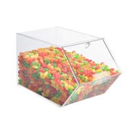 Vitrine à gâteaux en acrylique transparent personnalisée, présentoir de pâtisserie, boîte de rangement avec couleur et logo personnalisés pour gâteaux et biscuits