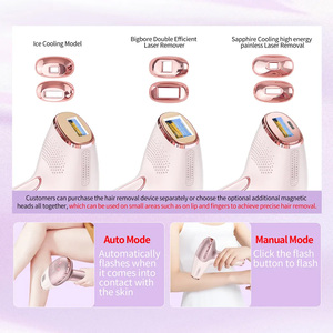 Épilateur laser portatif rechargeable pour le corps, refroidissement par glace, sans douleur, permanent, sans fil, rapide, épilation IPL à domicile - Product Image 6