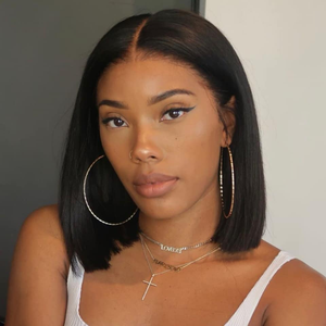 Bán Buôn Lagos Đường Dây Tóc Ngắn Bob Ren Phía Trước Tóc Giả Tóc Con Người 100% Ren Phía Trước Tóc Giả 13*4 Tóc Con Người Tự Nhiên Nhà Cung Cấp - Product Image 4