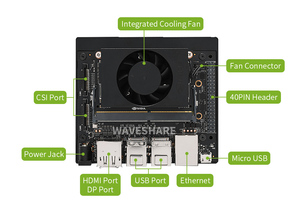 NVIDIA-Kit desarrollador Jetson NX, pequeño superordenador AI para Edge Computing, con ventilador de refrigeración y fuente de alimentación - Product Image 6