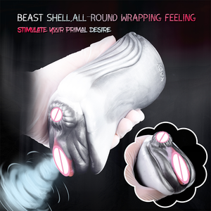 ドロップシッピング牛デュアルチャンネル男性マスターベーターファンタジー動物ポケットプッシーアナル膣穴男性用ストローカー大人のおもちゃ - Product Image 3