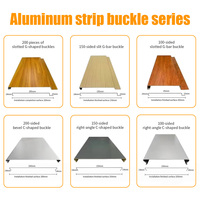 Système de soffite en aluminium en forme de C pour extérieur/intérieur, résistant aux intempéries et à la corrosion, pour station-service