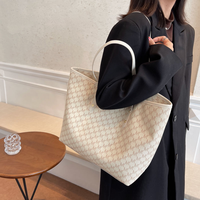 Sac fourre-tout en cuir PU grande capacité pour femme, imprimé, sac à bandoulière, sac de travail, sac de shopping, sac de courses, logo personnalisé, OEM