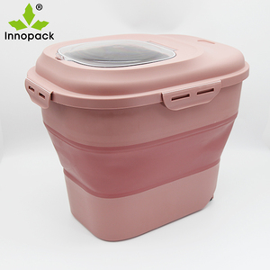Conteneurs de stockage de céréales pliables en plastique étanches <span class=keywords><strong>et</strong></span> scellables <span class=keywords><strong>pour</strong></span> <span class=keywords><strong>farine</strong></span>, <span class=keywords><strong>sucre</strong></span>, riz, cuisine - Product Image 1