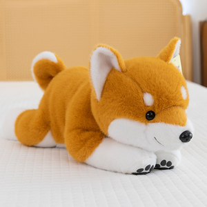 Peluche Realista de <span class=keywords><strong>Shiba</strong></span> <span class=keywords><strong>Inu</strong></span>, Simulación de Perro Akita, Juguete de Peluche Suave para Niños y Adultos, Regalo - Product Image 2