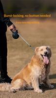 Laisse Rétractable pour Chien 5M Robuste en Chaîne, Légère en ABS, Automatique et Intelligente, Vente Directe Usine, pour Grands Chiens