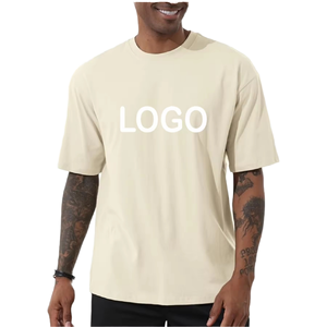 Camiseta de Punto de Algodón 100% de Alta Calidad para Hombre, 230GSM, Cuello Redondo, Oversize, Ecológica, Teñida en Color Sólido, Estilo Urbano, Manga Corta, Casual - Product Image 1