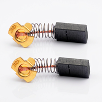 Brosses en carbone de remplacement toutes tailles HUAYU pour meuleuse d'angle sans fil électrique 110V/220V, outils électriques de moteur d'usine