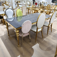 Chaises de mariage royales musulmanes dorées modernes et élégantes