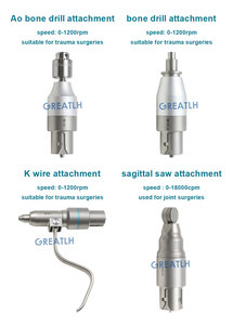 Perceuse à os multifonctionnelle avec une seule pièce, perceuse canulée et scie sagittale pour outil électrique orthopédique vétérinaire - Product Image 6