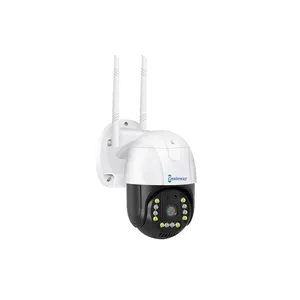 HD Wi-Fi 돔 CCTV 카메라 적외선 야간 투시경 360 도 PTZ 2MP 3MP 5MP H.265 비디오 양방향 오디오 실외 보안