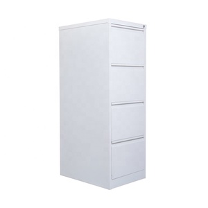 Tủ Hồ Sơ Cổ Ngỗng Kim Loại Màu Trắng Với <span class=keywords><strong>4</strong></span> Ngăn Kéo Khóa Chìa Khóa Kim Loại Đồ Nội Thất Văn Phòng Tủ Nhỏ Hiện Đại Tủ Khóa Học - Product Image 1