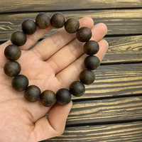 Bracelet en bois d'agar du Vietnam 12-15mm perles style vintage bracelets de mode chaud parfumé sans huile grande valeur