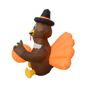 Pavo Inflable de 4 Pies <span class=keywords><strong>para</strong></span> el Día de Acción de Gracias con Luces LED, Decoración Inflable <span class=keywords><strong>para</strong></span> Exteriores - Product Image 3