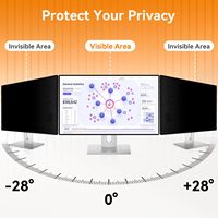 Filtre d'écran de confidentialité de haute qualité 23,8 pouces 16:9, anti-espionnage, anti-lumière bleue, anti-reflets, anti-rayures, protection d'écran pour moniteurs