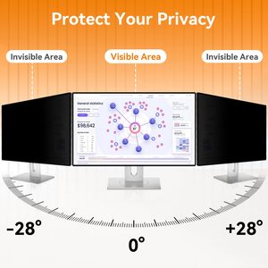 Filtro Privacy di Alta Qualità 23,8 Pollici 16:9 Anti-Spia Anti Luce Blu Anti-Riflesso Anti-Graffio Protezione Schermo per <span class=keywords><strong>Monitor</strong></span> - Product Image 5
