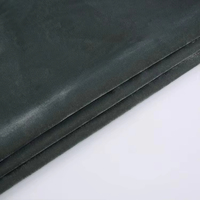 Tissu en velours teint gris uni 100 % polyester 200-220 GSM, motif personnalisé tissé, vente en gros