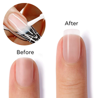Gel de construction transparent pour extension d'ongles, faible chaleur, flexible, haute viscosité, sans HEMA ni TPO