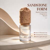 Flacon de parfum portable Jueone moderne fait main de 10 ml, mini distributeur rechargeable avec capuchon diffuseur en pierre créatif et logo personnalisé