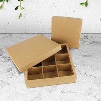 Design personnalisé meilleur bienvenue mode attrayant mariage chocolat bonbons biscuits Snack emballage boîte en papier Kraft avec diviseurs