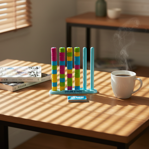 Jeu d'empilage et de tri des couleurs en gros, jouet de puzzle interactif, ensemble de jeu éducatif et de loisirs pour les fêtes en famille - Product Image 1