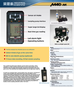 Analizador de Gases Multigas Industrial Científico con Pantalla LCD M40 de Alta Calidad CZ, Detector de Gases Digital, Material ABS, Potencia de 5W, Gases O2 1 - Product Image 6