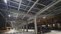 Structure de carport solaire avec conception personnalisée OEM ODM du fabricant, résistance au vent de 60 m/s et installation modulaire