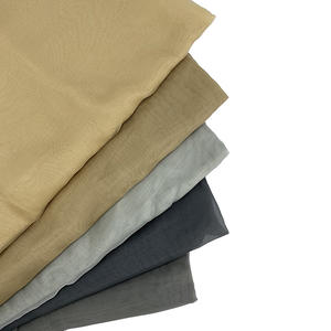 Suministro de fábrica, tela de gasa de poliéster 100%, ligera, transpirable, sala de estar transparente para, cortinas opacas, patrón de sólidos - Product Image 4