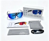 Lunettes Intelligentes AIMB-G5 Max AI en Promotion avec Caméra 8MP, Enregistrement Vidéo HD 1080P, Transfert Wi-Fi et Verres Photochromiques UV400 pour le Cyclisme
