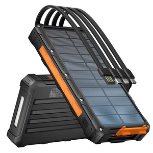Banco de Energía Solar de Iones de Litio de Cuatro Cables con Certificación UL2056/CE/UKCA/RoHS/FCC, Carga Rápida, 20000mAh - Product Image 1