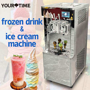 Usa Op Voorraad 8 Programma 'S <span class=keywords><strong>3</strong></span> Nozzle Ijs En Slushie Machine/ Maquina De Helado Suave/Automatische Commerciële Ijsmachine - Product Image 1