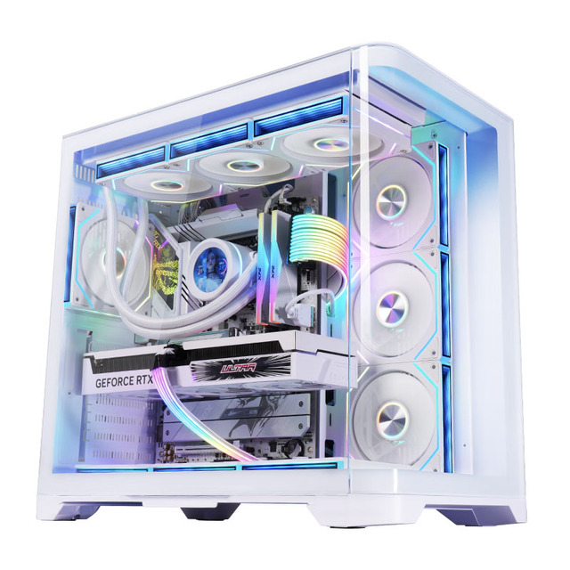 LY Factory Oem Full Tower Gaming case Computer with ARGB Fans Atx case Gaming Pc case Desktop Cabinet Gamer for Gamer