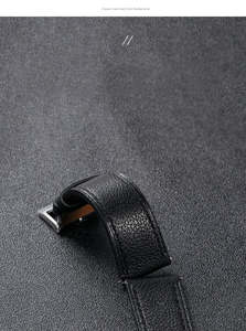 LAIHE-Bracelet de montre intelligente de luxe en cuir véritable pour homme Vegan Full Grain Correas-De-Reloj pour <span class=keywords><strong>Mi</strong></span> <span class=keywords><strong>Band</strong></span> Smartwatch - Product Image 3