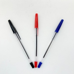 Bolígrafos Promocionales de Escritura Suave, Bolígrafos de Plástico para Oficina y Escuela, Bolígrafos de Punta Redonda de 1.0 mm en Negro, Azul y Rojo - Product Image 6