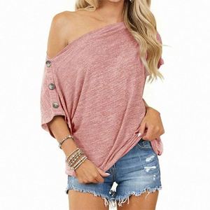 Design Ladies Black Off-Shoulder T-<b>Shirt</b> Casual Knitted Sleeveless for Women Breathable Design - Product Image 6
