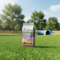 Sacs à soufflets latéraux sur mesure de qualité alimentaire pour emballage souple avec impression en héliogravure pour friandises pour chiens et aliments pour animaux de compagnie 2KG