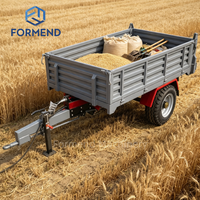 High-quality Durable Farm Tipping Trailer Hydraulic Unloading Agricultural Cart for Harvest Material Transfer
