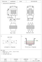 Transformador de Audio Enchufable EI-14 de 4 Pines, 600 Ohmios: Transformador de Señal de Audio Aislado 1:1 de 600 Ohmios, 300HZ-3.5KHZ