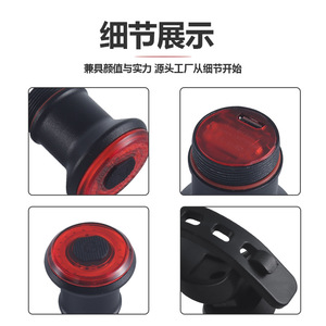 Feu arrière de vélo Bolany en alliage d'aluminium, 4 modes, étanche IPX4, lumière de nuit pour VTT - Product Image 2