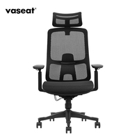 Chaise de bureau ergonomique réglable de luxe pivotante pour la maison, avec dossier confortable