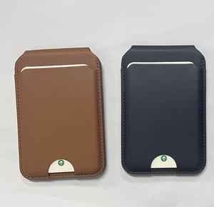 Portefeuille de téléphone pliable en PU ultra-fin avec support MagSafe pour Apple Find My, anti-perte, pour cartes d'identité, cadeau personnel - Product Image 3