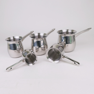 Decantador de café turco, Espresso, acero inoxidable, <span class=keywords><strong>Cezve</strong></span>, calentador, jarra humeante - Product Image 5